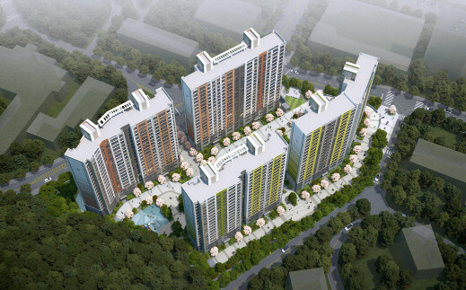 거제시 옥포동 공동주택 신축공사 조감도.<반도유보라 제공>